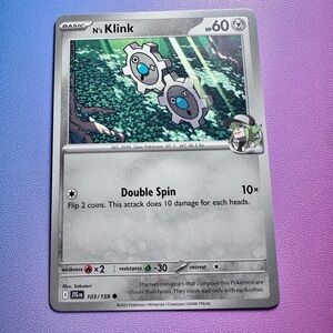 n’s klink - 103/159 (common) — pokemon: journey together